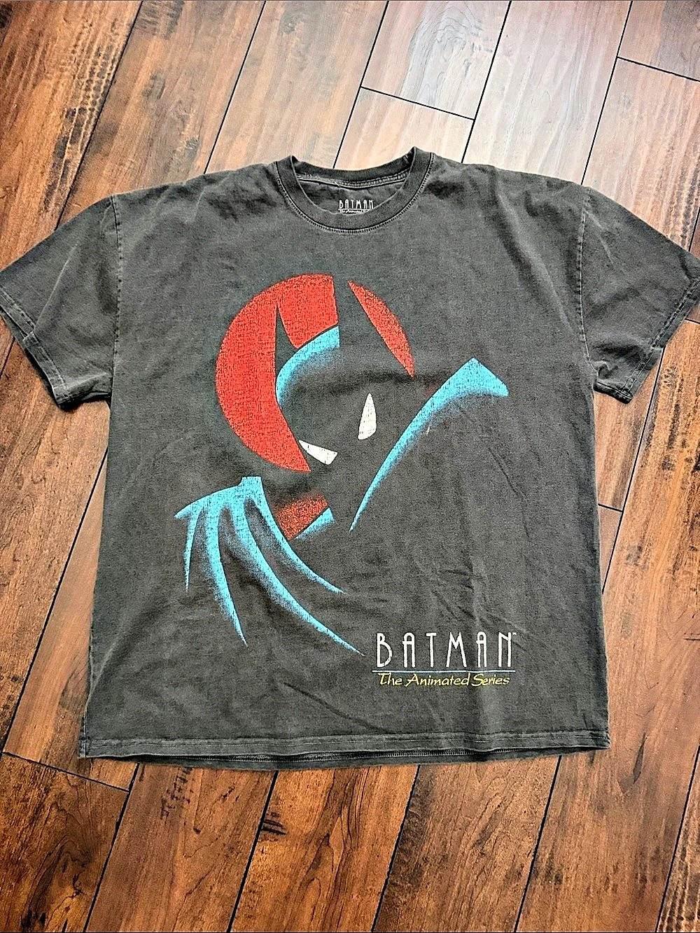 DC Comics Batman The Animated Series Episode List T-Shirt in Black